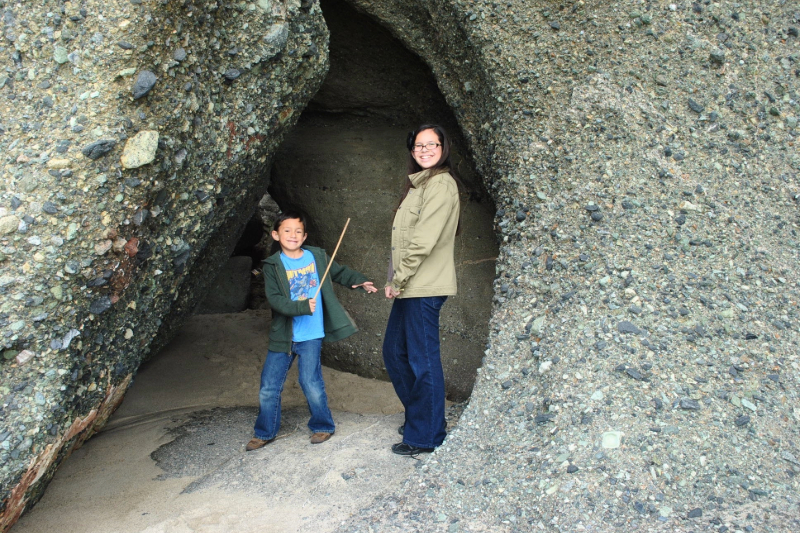 Childhood photo at the California coast